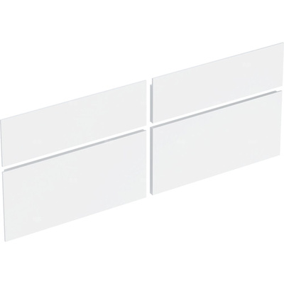 Zestaw frontów szuflad do dolnej szafki pod umywalkę GEBERIT Xeno², kol. biały szer.1400 mm