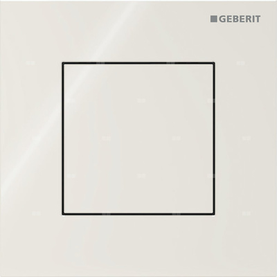 Przycisk uruchamiający Geberit typ 40 do systemu spłukiwania pisuarów z pneumatycznym uruchamianiem spłukiwania, kwadratowy: Piaskowy szary