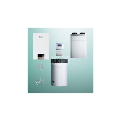 Pakiet - Kocioł gazowy jednofunkcyjny VAILLANT ecoTEC exclusive VC 20CS/1-7 kondensacyjny wiszący 2.8 - 21 kW + RegulatorsensoCOMFORT 720 + RekuperatorrecoVAIR 360/4E + Zasobnik c.w.uVIH R 120/6 M