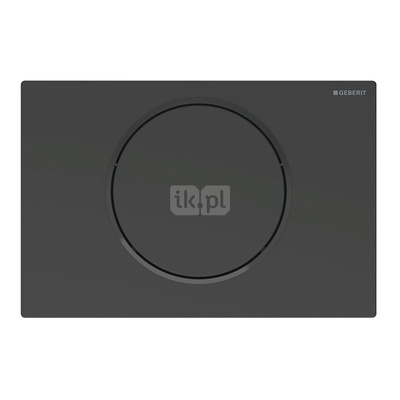 Przycisk uruchamiający Geberit Sigma10, przedni, czarny mat-czarny-czarny mat, easy-to-clean, okrągły