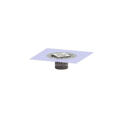 Kratka KESSEL Variofix kwadratowa ze stalowai nierdzewnej 120x120mm do wpustu