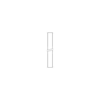Rurka połączeniowa, stalowa, chromowana, 15x560 mm długości