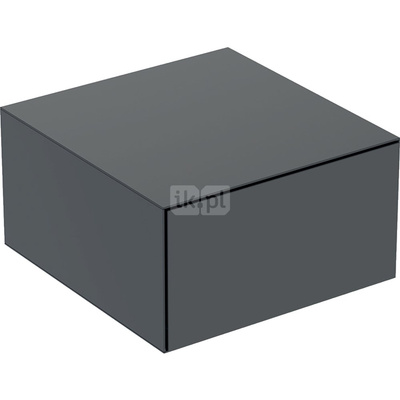 Szafka boczna Geberit ONE, z jedną szufladą: 45x24.5x47cm, Czarny / Lakierowany matowy