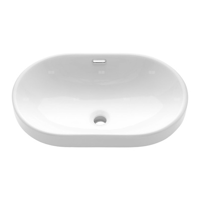 Umywalka wpuszczana w blat EGINA biały