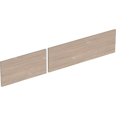 Zestaw frontów szuflad (2 szt.) do dolnej szafki pod umywalkę GEBERIT, kol. dąb melamina, struktura drewna szer.1200 mm