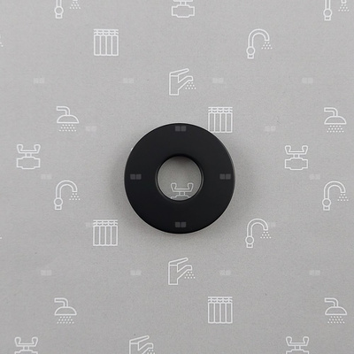 Rozeta ramienia natrysku do zestawu podtynkowego MOZA BLACK