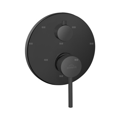 Podtynkowa bateria natryskowa 2-funkcyjna Dafni czarna