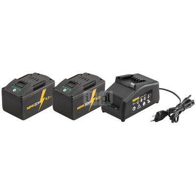 REMS Power-Pack 22 V 9,0 Ah + 9,0 Ah + 90 W