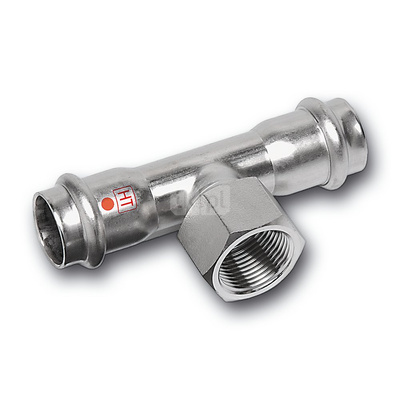 Trójnik SANHA NiroTherm Industry stal nierdzewna 76,1 mm x 1'' x 76,2 mm (zw x GW x zw)