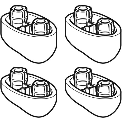 Zestaw podwyższonych podkładek wyrównujących do deski sedesowej, do Geberit AquaClean 8000plus / 8000: Manhattan