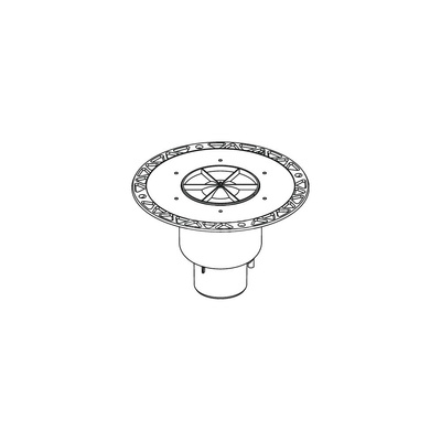 TECEdrainpoint S - odplyw pionowy z kolnierzem uniwersal