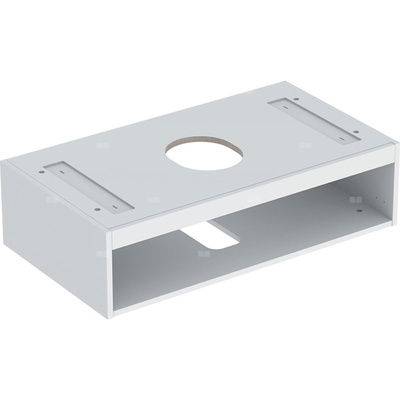 Korpus Geberit do dolnej szafki pod umywalkę stawianą na blat VariForm, z jedną szufladą: B=90cm, Biały / Lakierowany na wysoki połysk