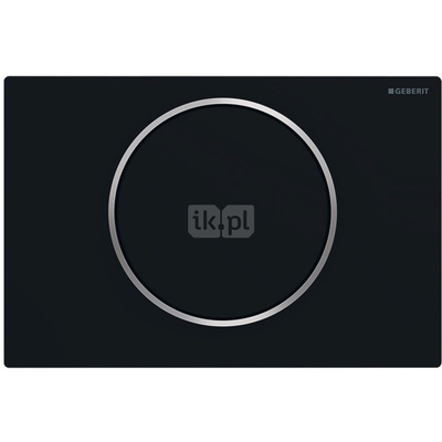 Przycisk uruchamiający Geberit Sigma10, przedni, czarny mat, easy-to-clean, okrągły