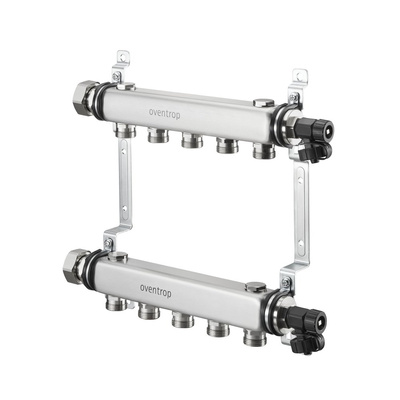 Multidis SF, 12-obiegowy rozdzielacz ze stali nierdzewnej, do obiegów grzejnikowych