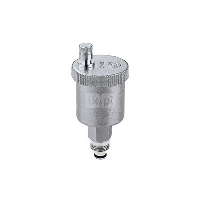 MINICAL - Odpowietrznik automatyczny z zaworem stopowym 1/2” GZ Wykończenie: chrom