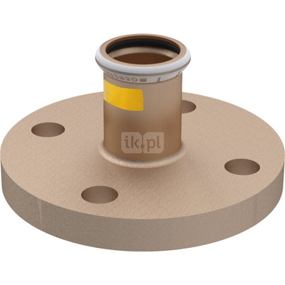 Kołnierz GEBERIT Mapress Kupfer Gas przejściowy PN do gazu, Cu / Cu, 28 mm (mufa zaprasowywana x kołnierz) z uszczelką