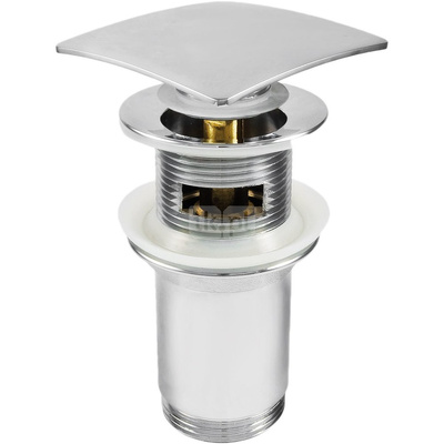 Click-clack chrom kwadratowy uniwersalny, z tuleją