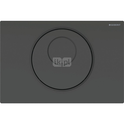 Elektroniczny zestaw uruchamiający WC Geberit, IR, Sigma10, 12cm, stal nierdz., czarny