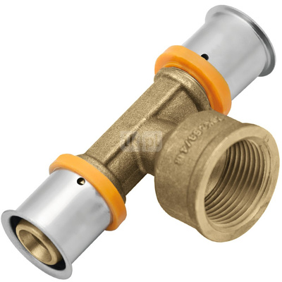 Trójnik mosiężny GW ultraPRESS - 25 Rp1/2"