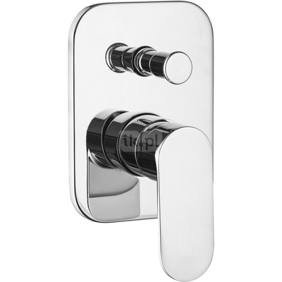 Bateria alpinia chrom natryskowa podtynkowa z przełącznikiem natrysku