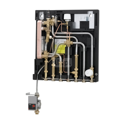 Danfoss EvoFlat MSS StS 3, w/bypass, w/1 CW meter, w/EPP front, w/HTC, w/circulation, w/safety valve, w/TWA 24V, w/ESMC, w/Danfoss Icon Expansion Module, 51kW