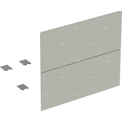 Zestaw frontów szuflad (2 szt.) do dolnej szafki pod umywalkę z dwoma szufladami GEBERIT ONE, kol. szary matowy szer.600 mm