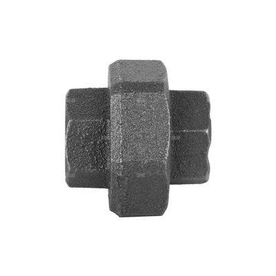 Śrubunek płaski czarny 330, dwuzłączka prosta nakrętna płaska, typ U1, Z GW/GW