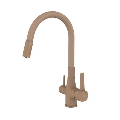 BATERIA ZLEWOZMYWAKOWA Z FILTREM GLAMOUR INVENA TREND, BEŻOWA