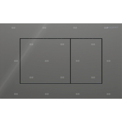 Przycisk uruchamiający Geberit Sigma40, przedni, szkło lava, prostokątny