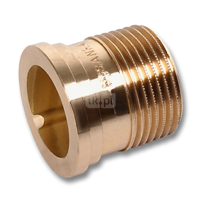 Śrubunek SANHA 4371G redukcja, brąz, 3/4'' x 1'' (GZ x lut wewnętrzny)