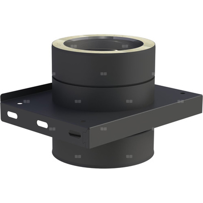 Płyta fundamentowa fi 180mm dla wspornikówpośrednich lakierowana na czarno pośrednich lakierowana na czarno