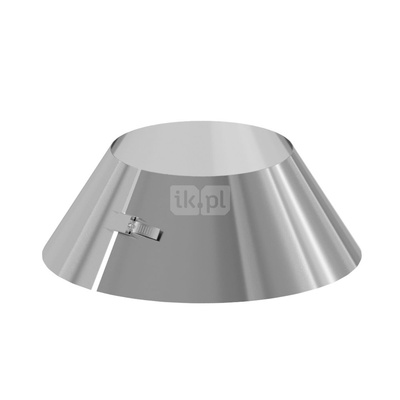 Kołnierz przeciwdeszczowy fi 130 mm RICOM ENERGY DW stal nierdzewna