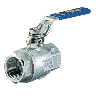 Zawór odcinający kulowy z napędem ręcznym, przyłącza: gwint wewnętrzny, korpus dwuczęściowy, typ X2777, Pnom 6,3 MPa, 1 1/4"