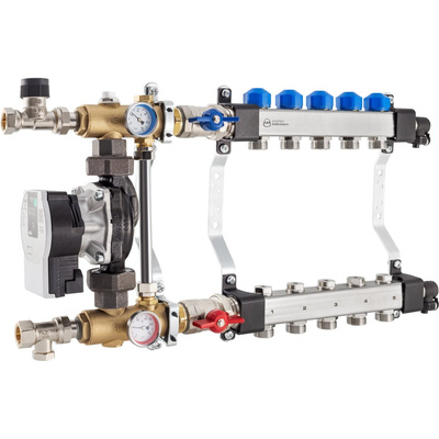 Rozdzielacz InoxFlow z układem mieszającym (seria USVP) - 2 obwody