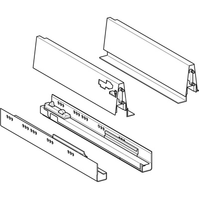 Zestaw szyn do wysuwania Geberit do dolnej szafki pod umywalkę