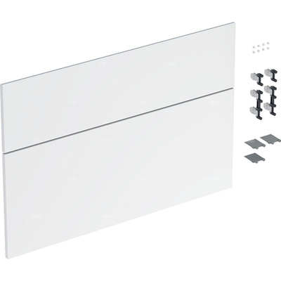 Zestaw frontów szuflad (2 szt.) do dolnej szafki pod umywalkę GEBERIT iCon, kol. biały wysoki połysk szer.900 mm
