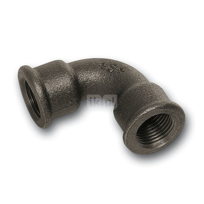 Łuk 90' SANHA 2#, żeliwo (czarny), 1 1/4'' (GW)