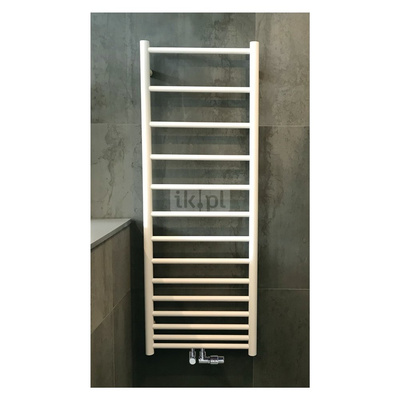 Grzejnik drabinkowy ZEHNDER Klaro SPA, wym. 1372 x 500 mm, kolor biały RAL9016, moc 468W