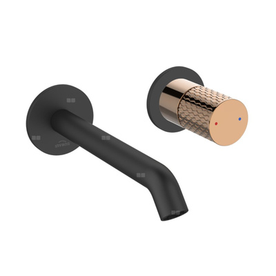 Umywalkowa bateria podtynkowa Moonlight czarny/rose gold