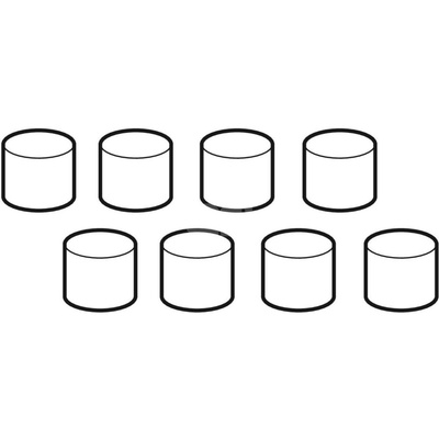 Zestaw nakładek izolacyjnych Geberit do zestawu wykończeniowego, do pokrycia płytkami ceramicznymi (8 szt.)