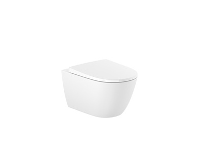Zestaw miska WC podwieszana Roca Ona 53cm z deską wolnoopadającą biały A34H688000