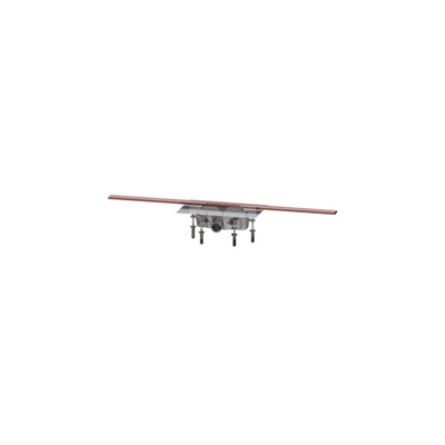 Linearis Infinity 90 Syfon z zamknięciem wodnym 50 mm, Szczotkowana powierzchnia - miedź, 1100 mm