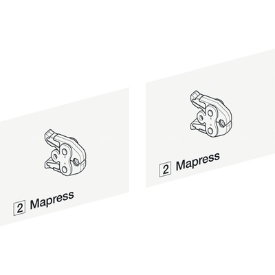 Naklejka identyfikacyjna - opaski zaciskowe Mapress [2] (zestaw 2 szt)