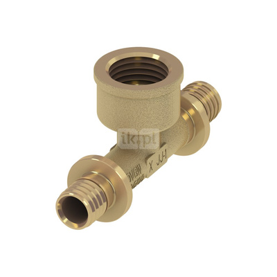 Trójnik TECE flex 90' mosiądz 25 mm x 1/2'' x 25 mm (końcówka wtykowa x GW x końcówka wtykowa)
