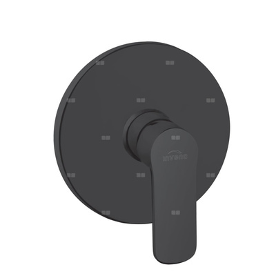 Podtynkowa bateria natryskowa 1-funkcyjna Siros czarna