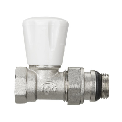 Zawór grzejnikowy ze śrubunkiem do rur stalowych z dławikiem i samouszczelnieniem, prosty 1/2" PROV