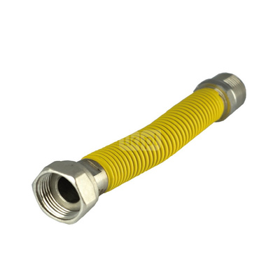 Wąż do gazu PERFEXIM KAS FLEX ze złączem gwintowanym 1/2'' Gwint wewnętrzny x Gwint zewnętrzny 750- 1500 mm (roziągalny), oplot: PCV