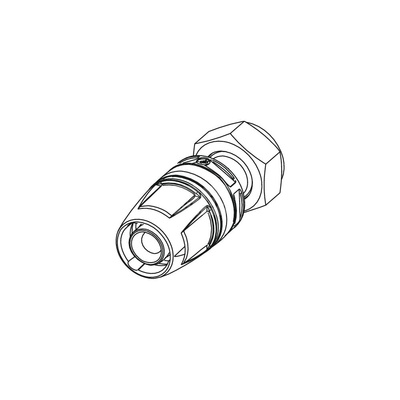 Śrubunek TECE logo trzyczęściowy, mosiądz, 32 mm x 1 1/4'' (pz x GW)