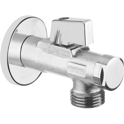 Zawór kątowy kulowy z filtrem 1/2" - 3/4" - podłączenie pralki/zmywarki