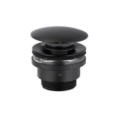 SPUST UMYWALKOWY UNIWERSALNY TYPU KLIK-KLAK, TWORZYWOWY, CZARNY